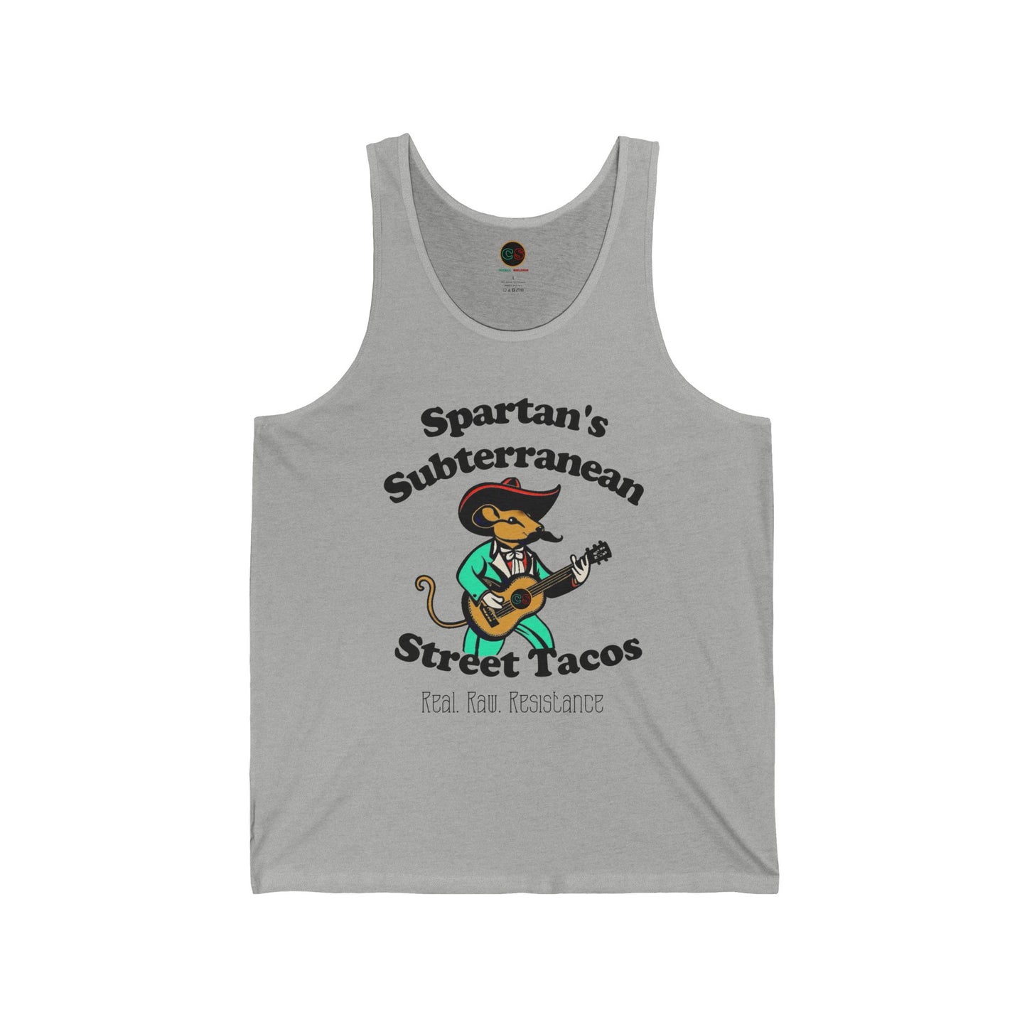 Spartan's Subterranean Tacos Unisex Jersey Tank Cinema Siblings Demolition Man Practically Prophesy