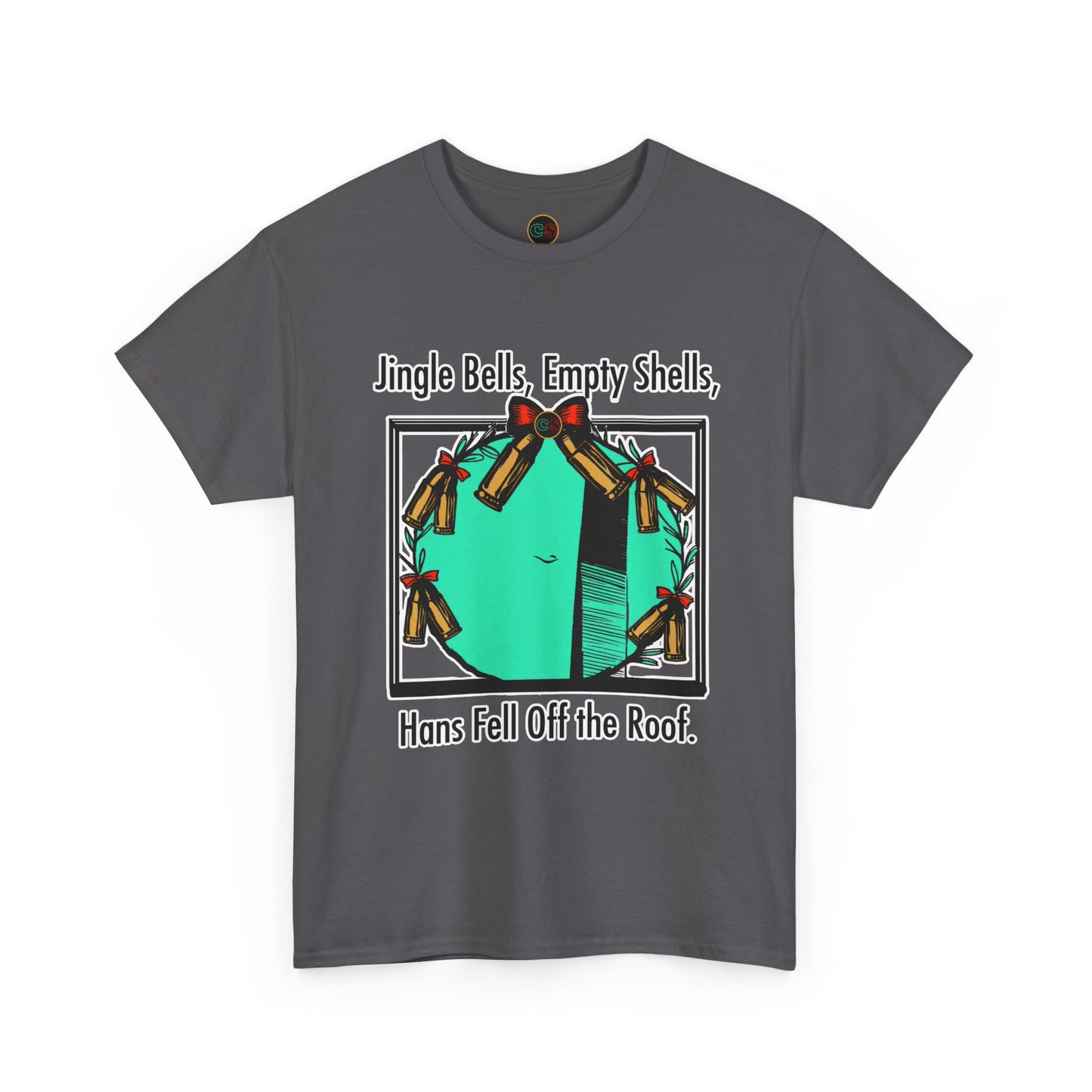 Jingle Shells Unisex Heavy Cotton Tee Cinema Siblings Episode Die Hard - Is Holly the Bad Guy? (white)