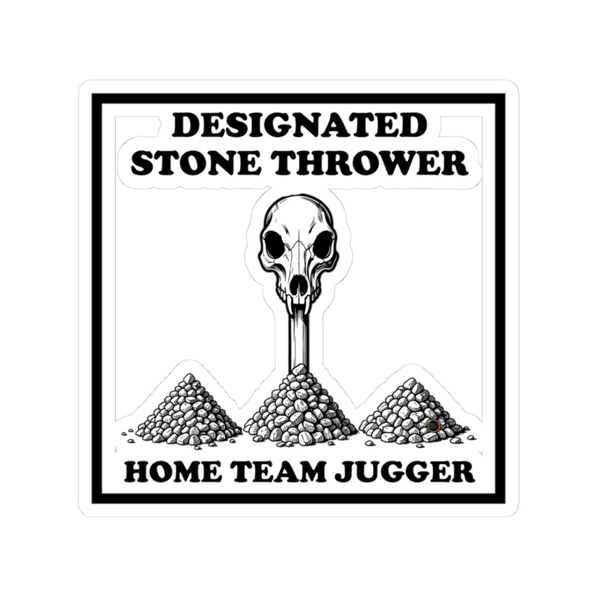 Designated Stone Thrower - Cinema Siblings Stickers - Multiple Sizes - The Blood of Heroes - A Post Apocalyptic Rose by Any Name