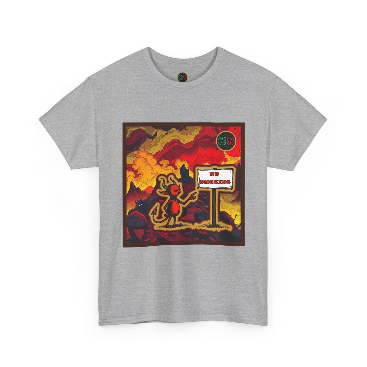No Smoking - Unisex Heavy Cotton Tee Cinema Siblings - Stranger Things Seasons 3-5... set in Hell?