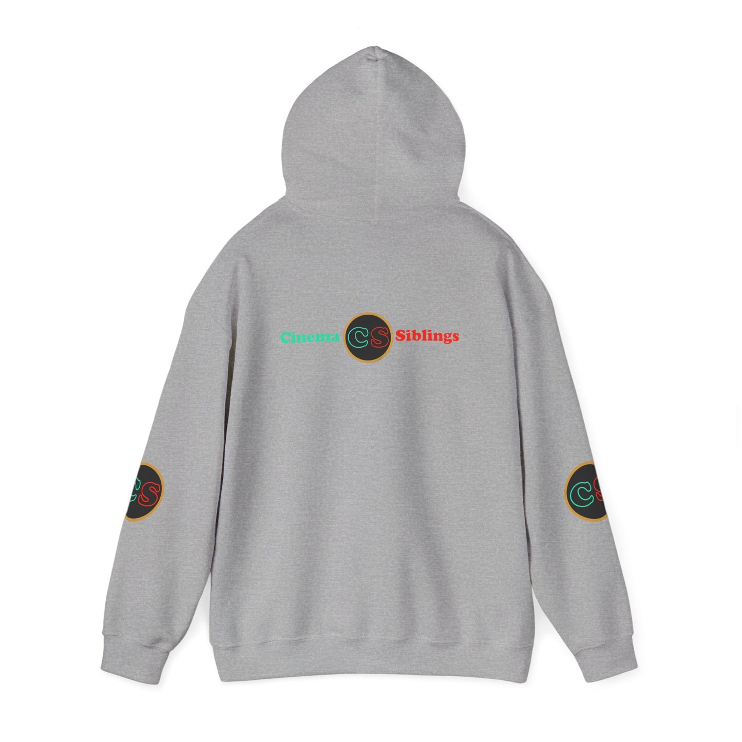 Writer's Room Snort Hoodie Hooded Sweatshirt Cinema Siblings Episode Battlestar Galactica - Starbuck versus Stardoe (white outline)