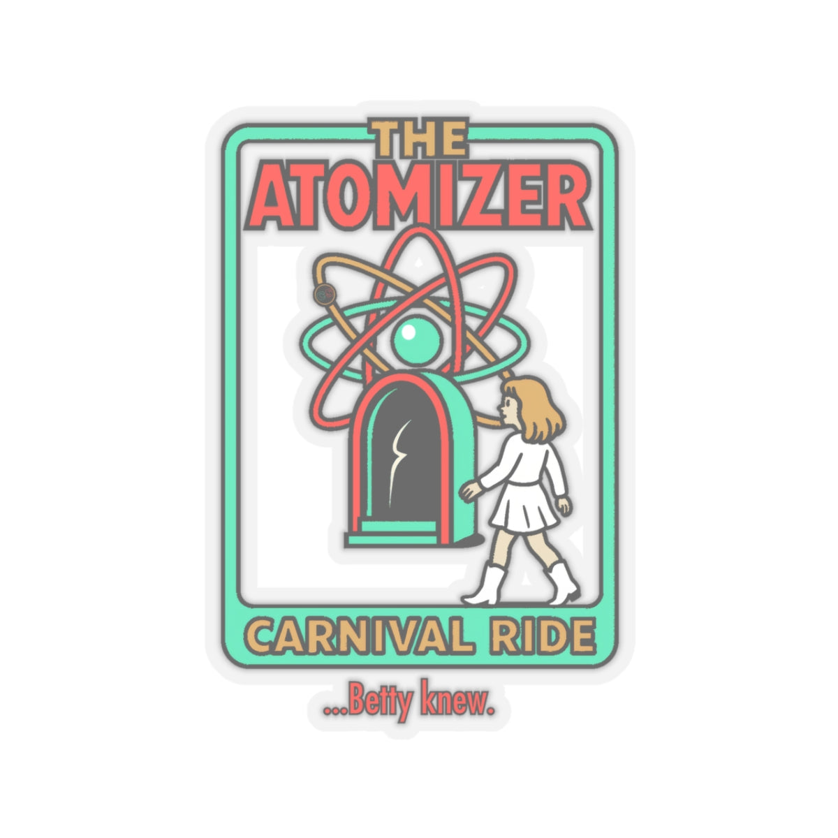 The Atomizer Betty Knew Cinema Siblings Stickers - Multiple Sizes - Splash, Mannequin & Weird Science 1980's Manic Pixie Dream Pygmalion