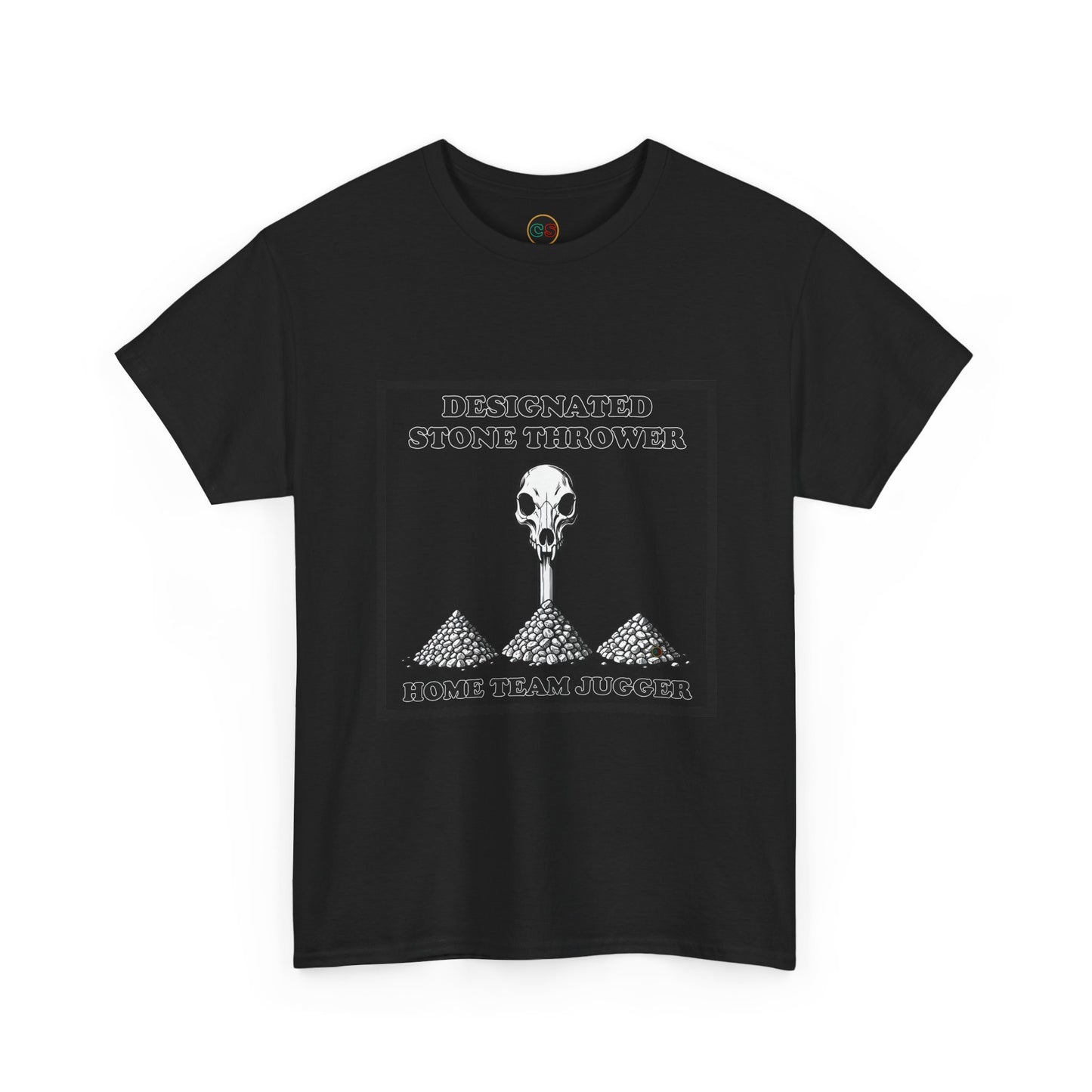Designated Stone Thrower - Unisex Heavy Cotton Tee - Cinema Siblings - The Blood of Heroes A Post Apocalyptic Rose by Any Name