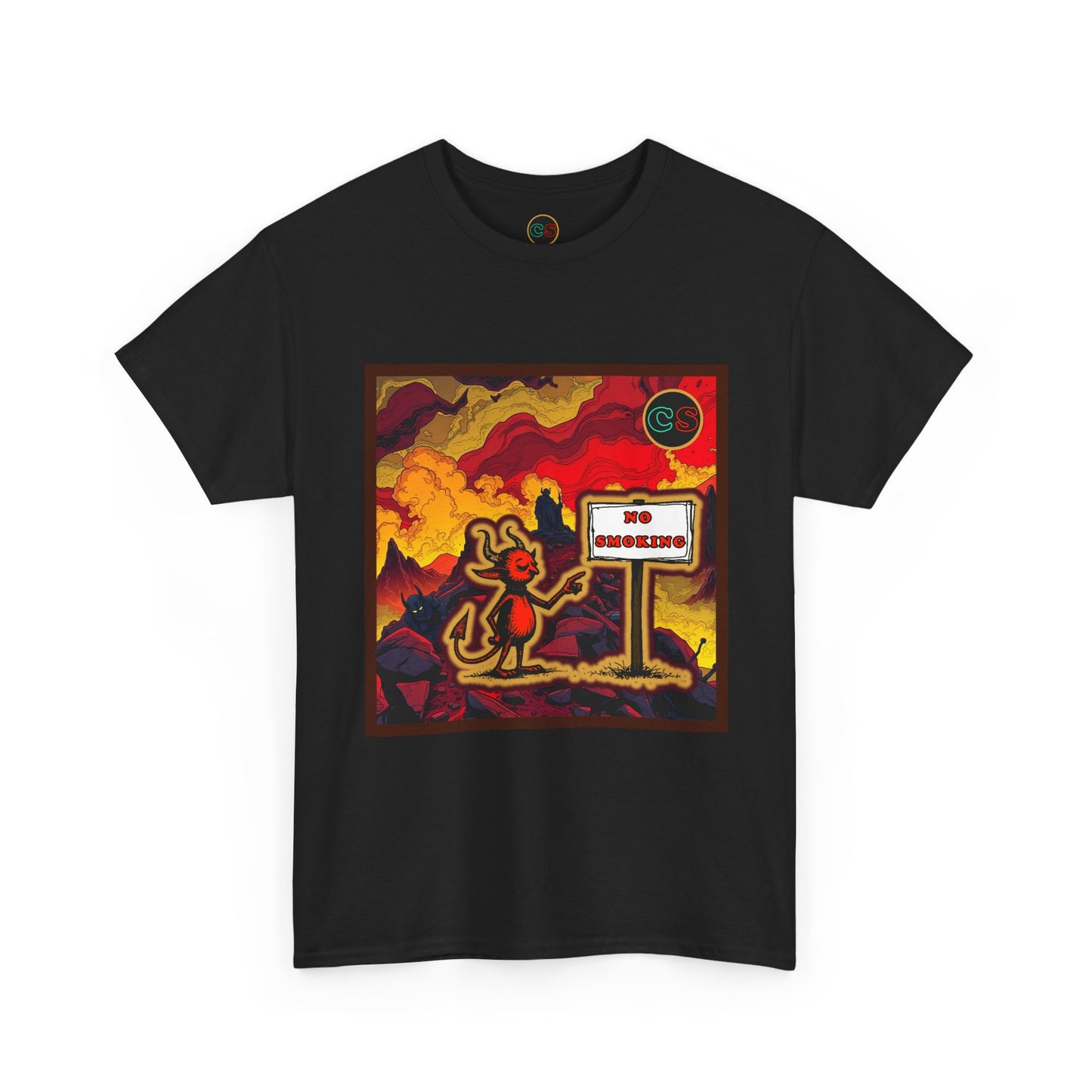 No Smoking - Unisex Heavy Cotton Tee Cinema Siblings - Stranger Things Seasons 3-5... set in Hell?
