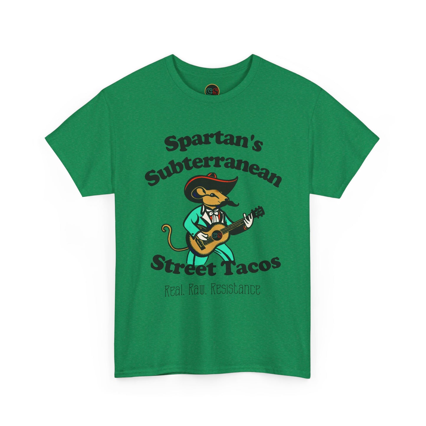 Spartan's Subterranean Tacos - Unisex Heavy Cotton Tee - Demolition Man Practically Prophesy