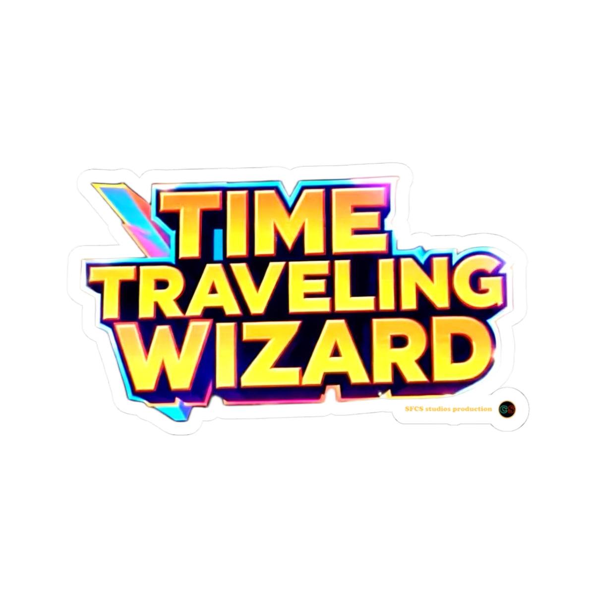 Time Traveling Wizard - Cinema Siblings Stickers - Multiple Sizes - The Abandons: The Worst Western Ever Made