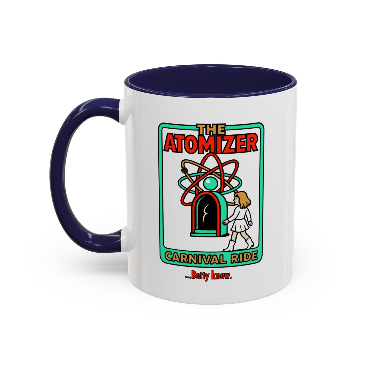 The Atomizer Betty Knew Accent Coffee Mug (11, 15oz) Cinema Siblings Splash, Mannequin & Weird Science 1980's Manic Pixie Dream Pygmalion