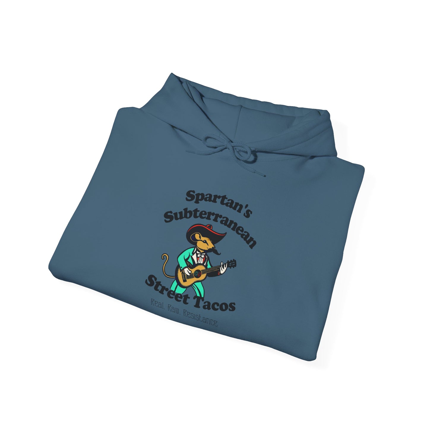 Spartan's Subterranean Tacos Unisex Heavy Blend™ Hooded Sweatshirt Demolition Man Practically Prophesy