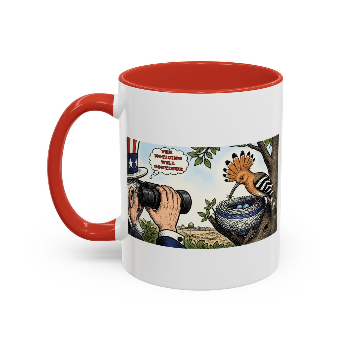The Bird Watcher Noticing - Coffee Mug (11, 15oz) Cinema Siblings - Shutter Island - Life Imitating Art?