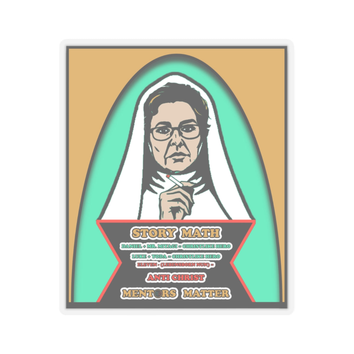 Mentors Matter - Cinema Siblings Stickers - Multiple Sizes - How Catholicism Could Have Saved Stranger Things