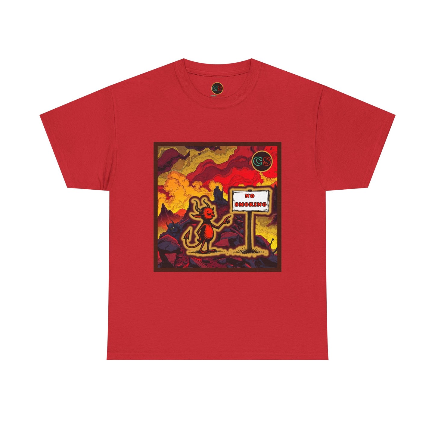 No Smoking - Unisex Heavy Cotton Tee Cinema Siblings - Stranger Things Seasons 3-5... set in Hell?