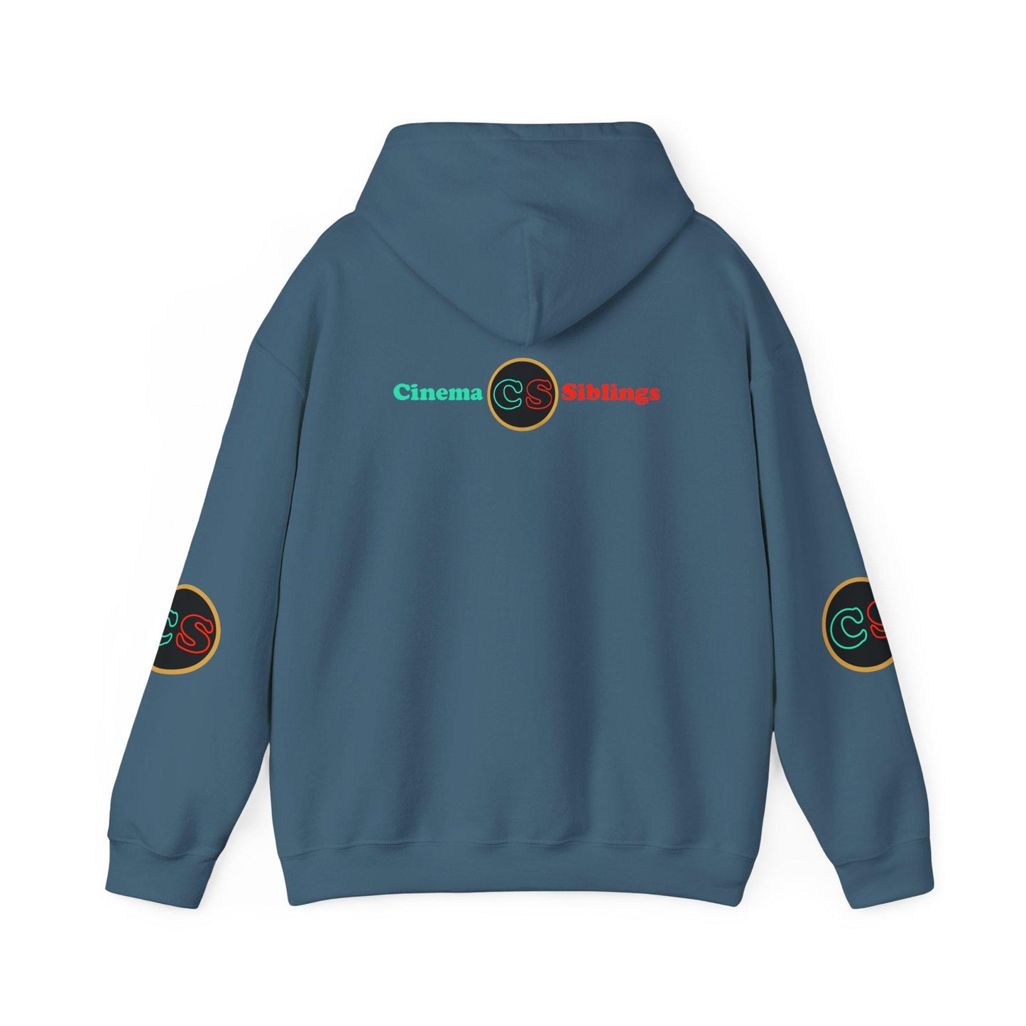 Give Gothamites Guns Hoodie Hooded Sweatshirt Cinema Siblings Episode Joker 2 - Martyring The Accidental Hero (white outline)