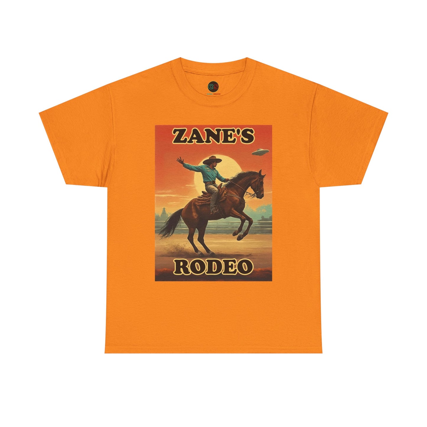 Zane's Rodeo - Unisex Heavy Cotton Tee - Cinema Siblings - The Arrival - Planned Disclosure 30 Years Ago?