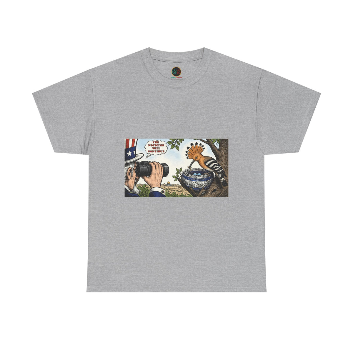 The Bird Watcher Noticing- Heavy Cotton Tee - Cinema Siblings -Shutter Island - Life Imitating Art?