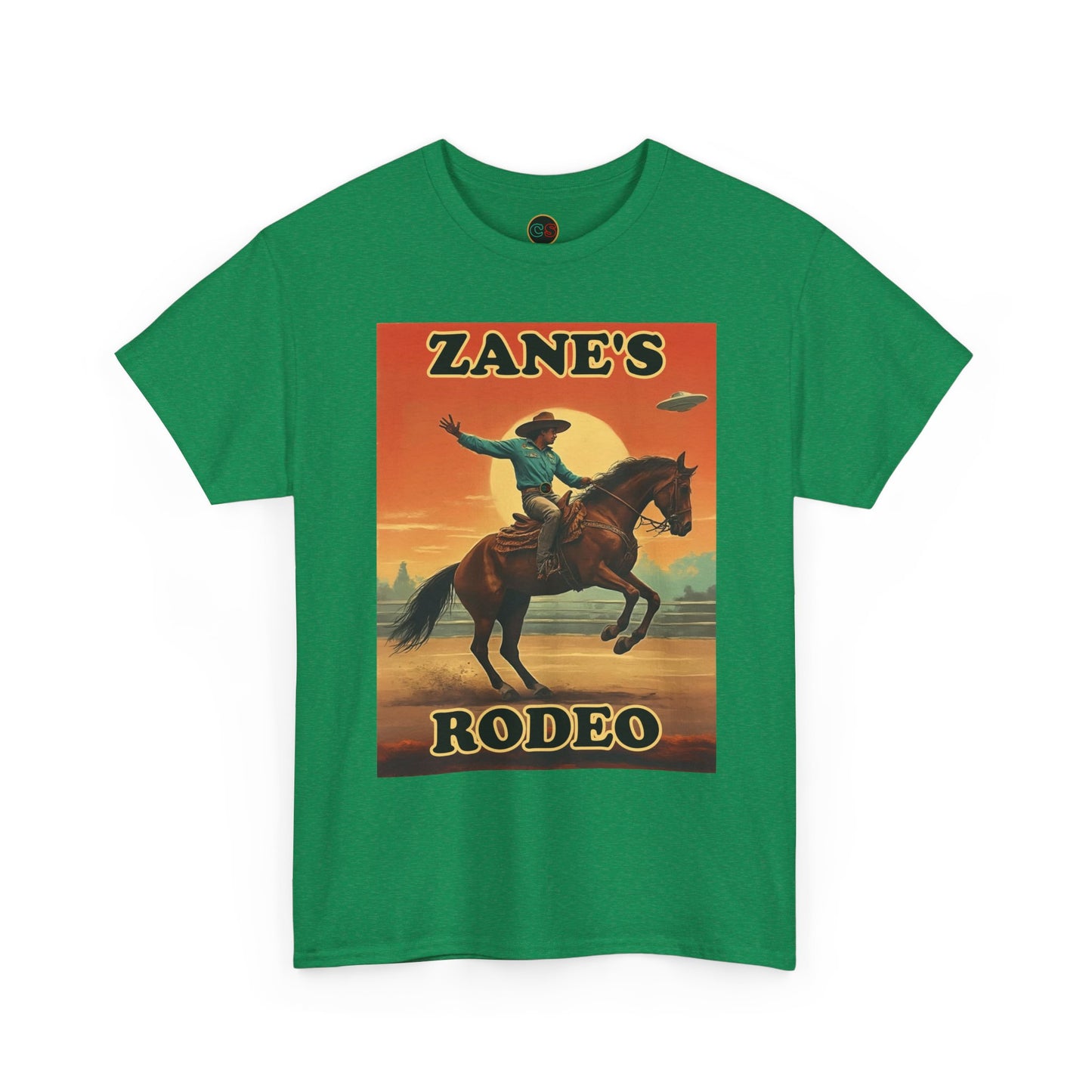 Zane's Rodeo - Unisex Heavy Cotton Tee - Cinema Siblings - The Arrival - Planned Disclosure 30 Years Ago?