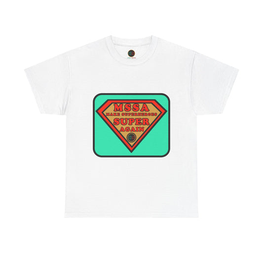 MSSA - Make Superheroes Super Again Unisex Heavy Cotton Tee Cinema Siblings SUPERMAN: Donner, Snyder & Gunn - The Purpose of Power