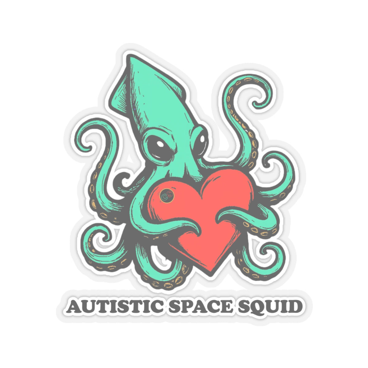 Autistic Space Squid Cinema Siblings Stickers - Multiple Sizes -  Galaxy Quest: The Search for Earnestness