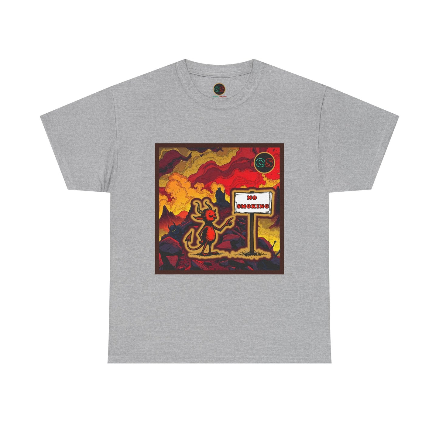 No Smoking - Unisex Heavy Cotton Tee Cinema Siblings - Stranger Things Seasons 3-5... set in Hell?