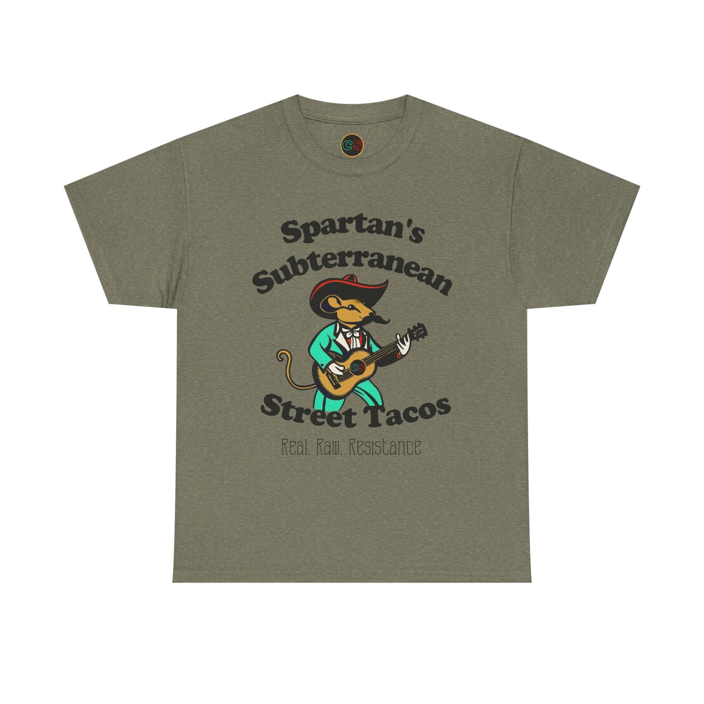 Spartan's Subterranean Tacos - Unisex Heavy Cotton Tee - Demolition Man Practically Prophesy