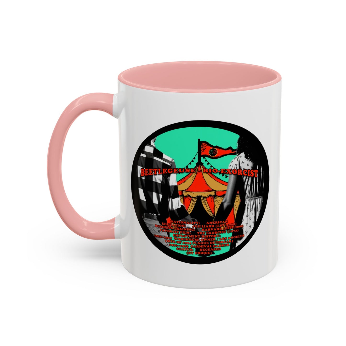 Demonic Resume Accent Coffee Mug Cinema Siblings Episode Beetlejuice Beetlejuice Malice for Motherhood