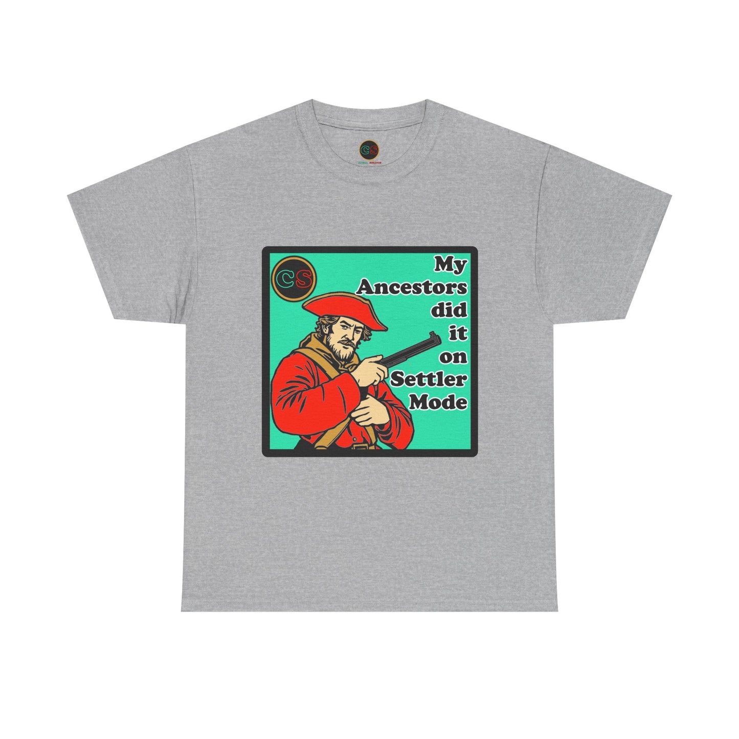 Settler Mode - Unisex Heavy Cotton Tee Cinema Siblings - Black Widow vs Black Sunday - Eye Spy Lady Spies