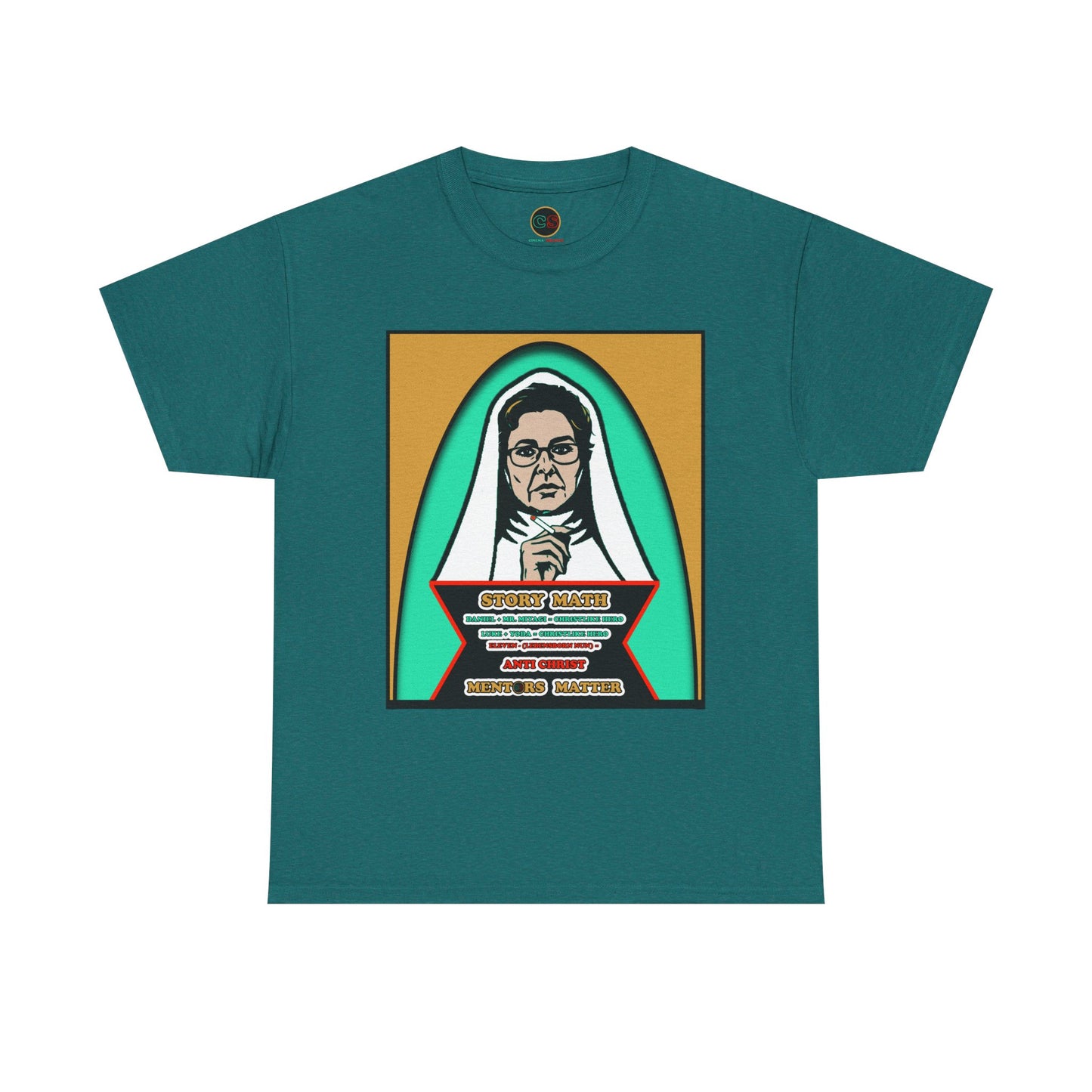 Mentors Matter - Unisex Heavy Cotton Tee Cinema Siblings - How Catholicism Could Have Saved Stranger Things