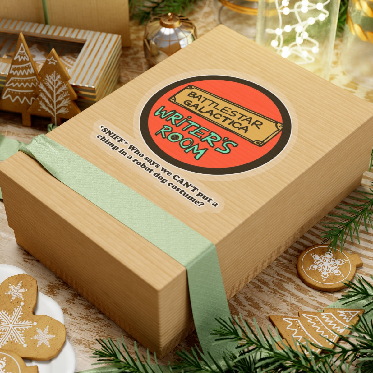 Writer's Room Snort - Cinema Siblings Stickers - Multiple Sizes -  Episode Battlestar Galactica - Starbuck versus Stardoe