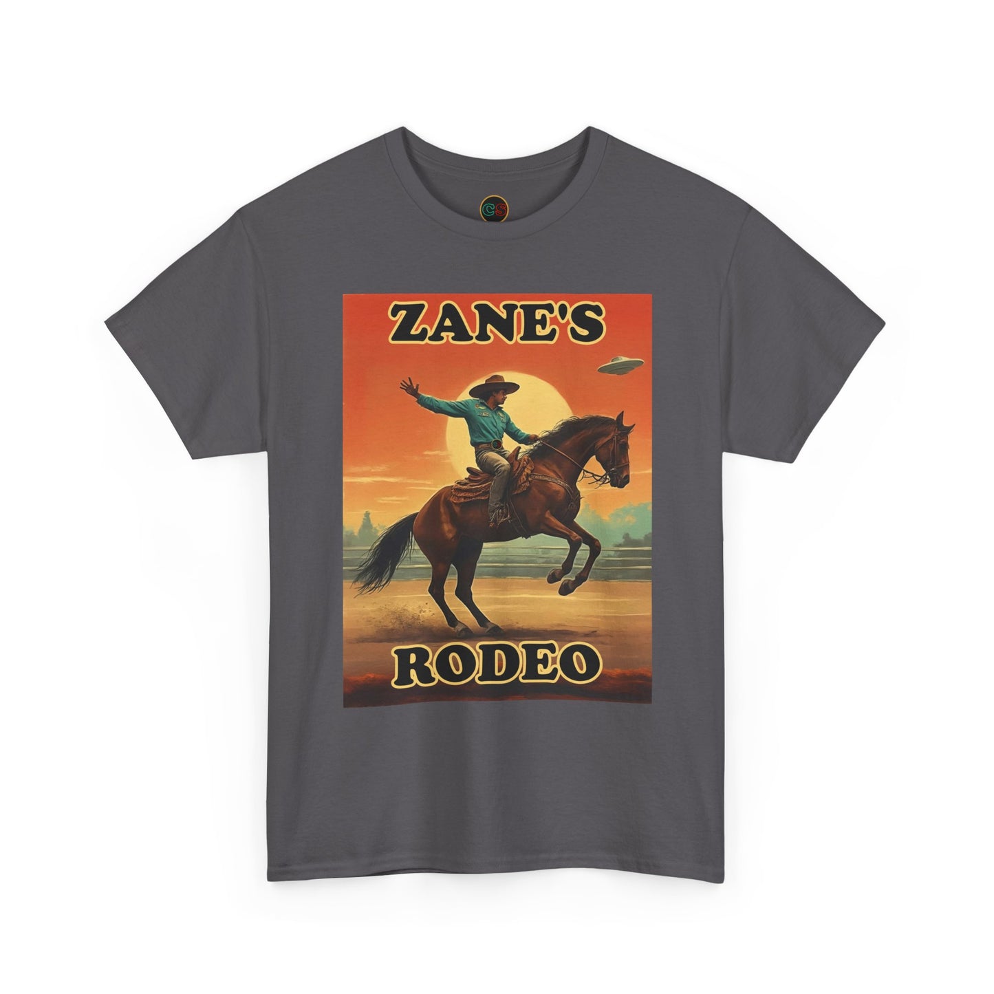 Zane's Rodeo - Unisex Heavy Cotton Tee - Cinema Siblings - The Arrival - Planned Disclosure 30 Years Ago?