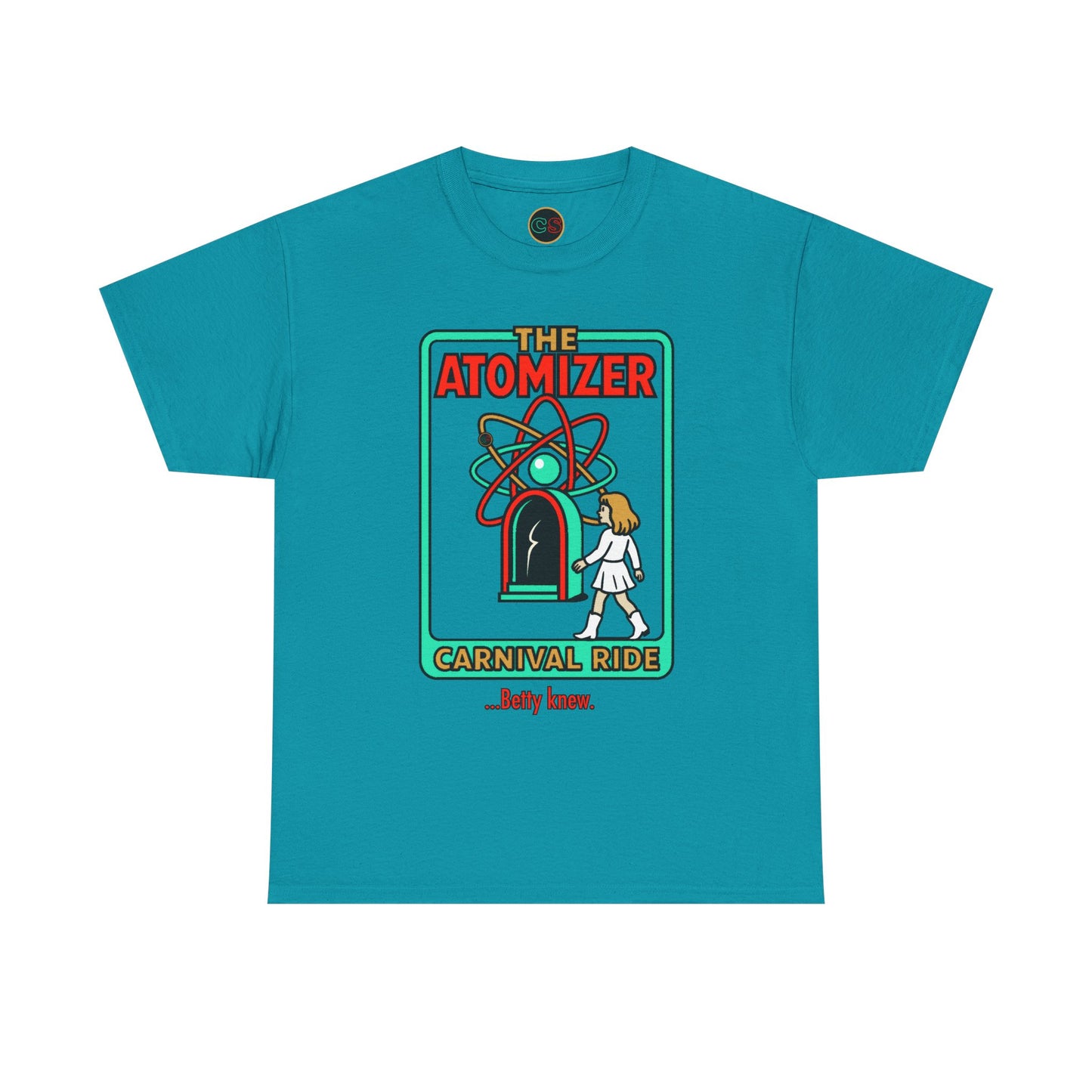 The Atomizer - Betty Knew - Unisex Heavy Cotton Tee - Splash, Mannequin & Weird Science 1980's Manic Pixie Dream Pygmalion