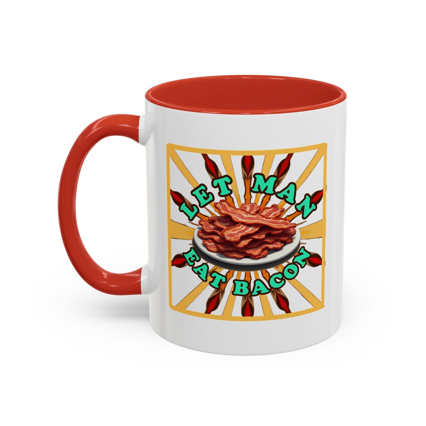 Let Man Eat Bacon - Coffee Mug (11, 15oz) Cinema Siblings - Stranger Things: Judging the Wheelers