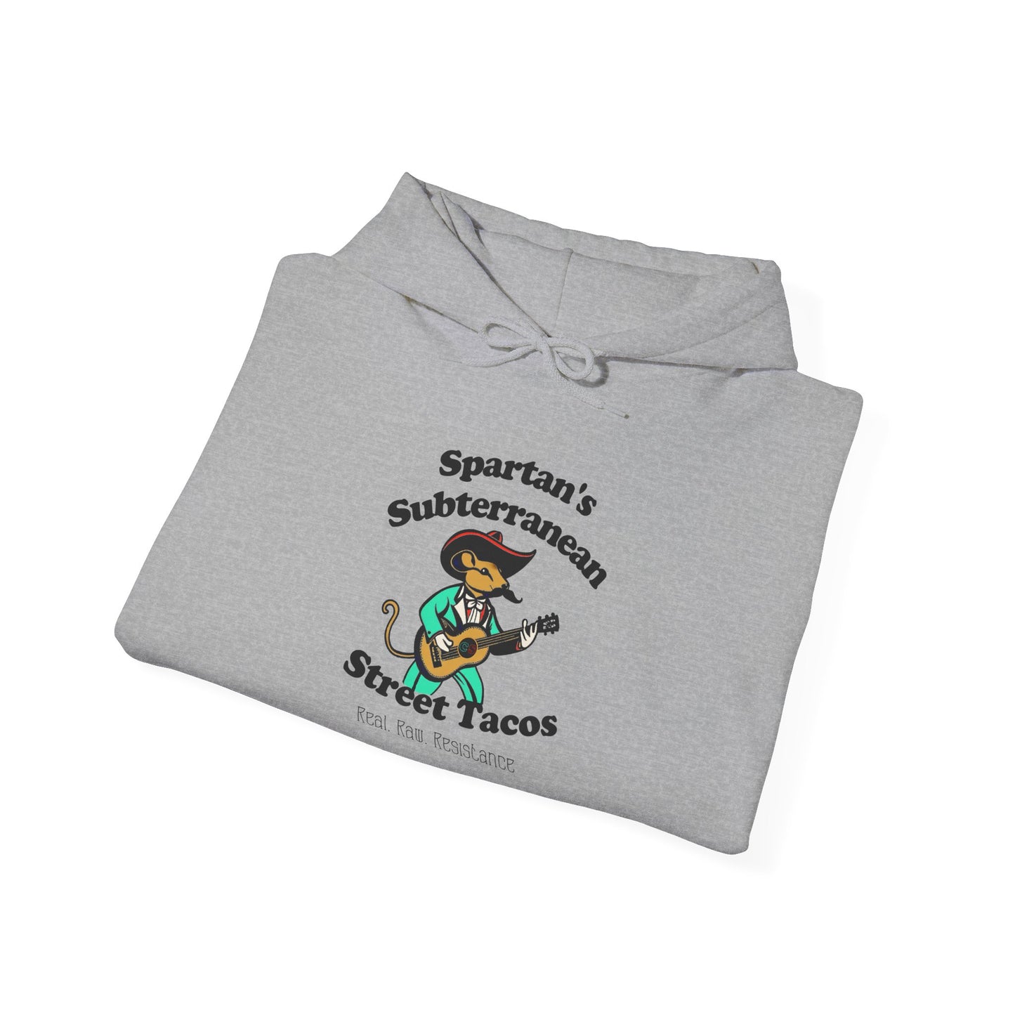 Spartan's Subterranean Tacos Unisex Heavy Blend™ Hooded Sweatshirt Demolition Man Practically Prophesy