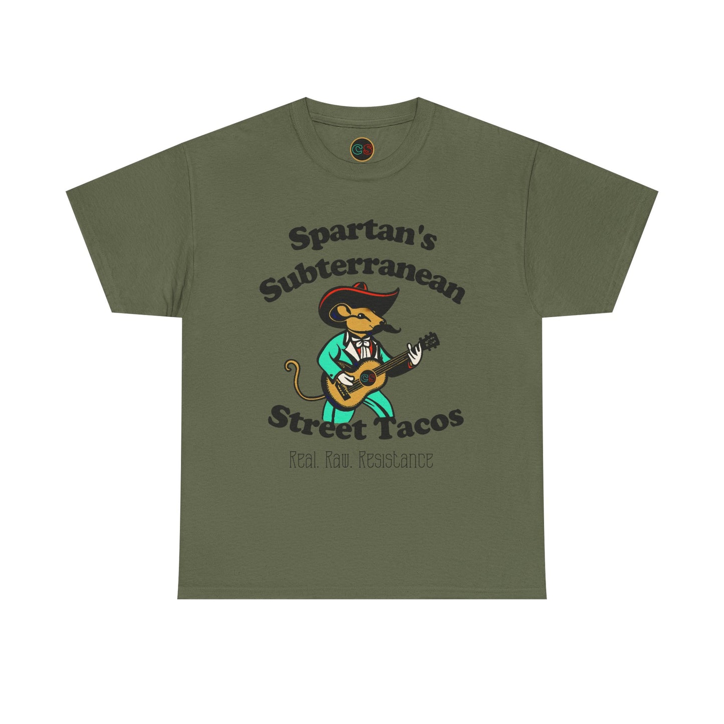Spartan's Subterranean Tacos - Unisex Heavy Cotton Tee - Demolition Man Practically Prophesy