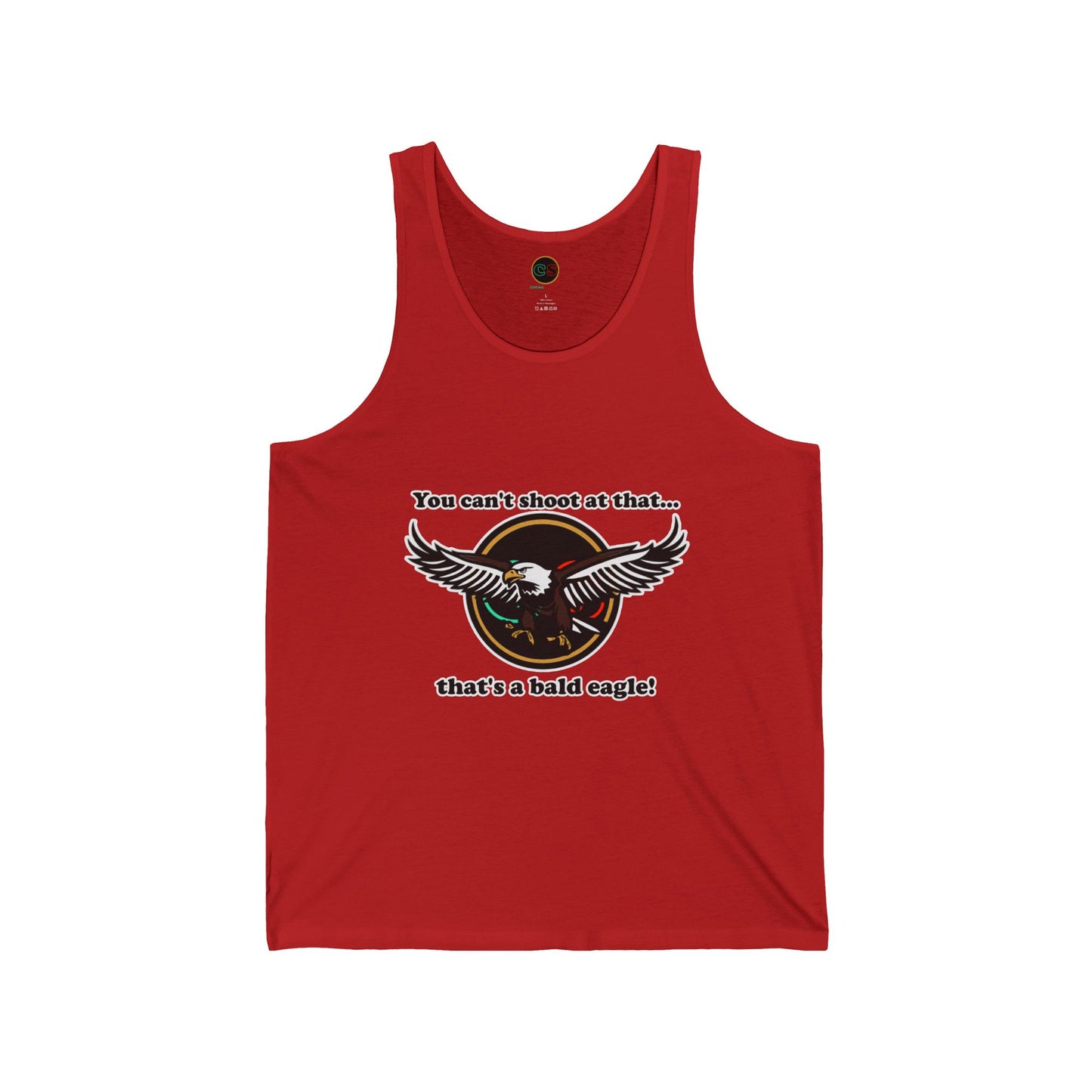 That's a Bald Eagle! Unisex Jersey Tank Cinema Siblings Peacemaker - Demeaning the Hero