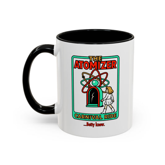 The Atomizer Betty Knew Accent Coffee Mug (11, 15oz) Cinema Siblings Splash, Mannequin & Weird Science 1980's Manic Pixie Dream Pygmalion