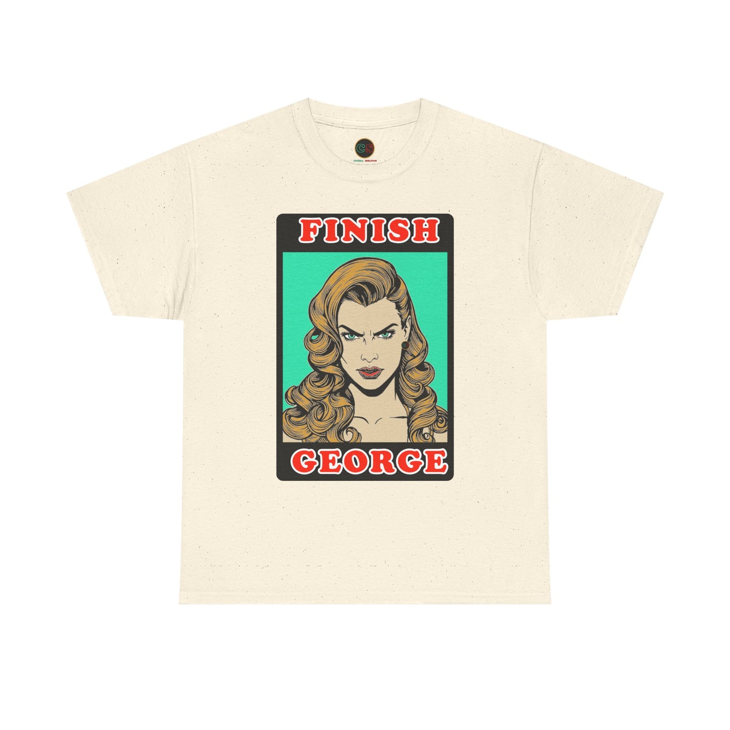 Finish George - Unisex Heavy Cotton Tee - Cinema Siblings - Stranger Things - Shutter Island Will - Fan Theory