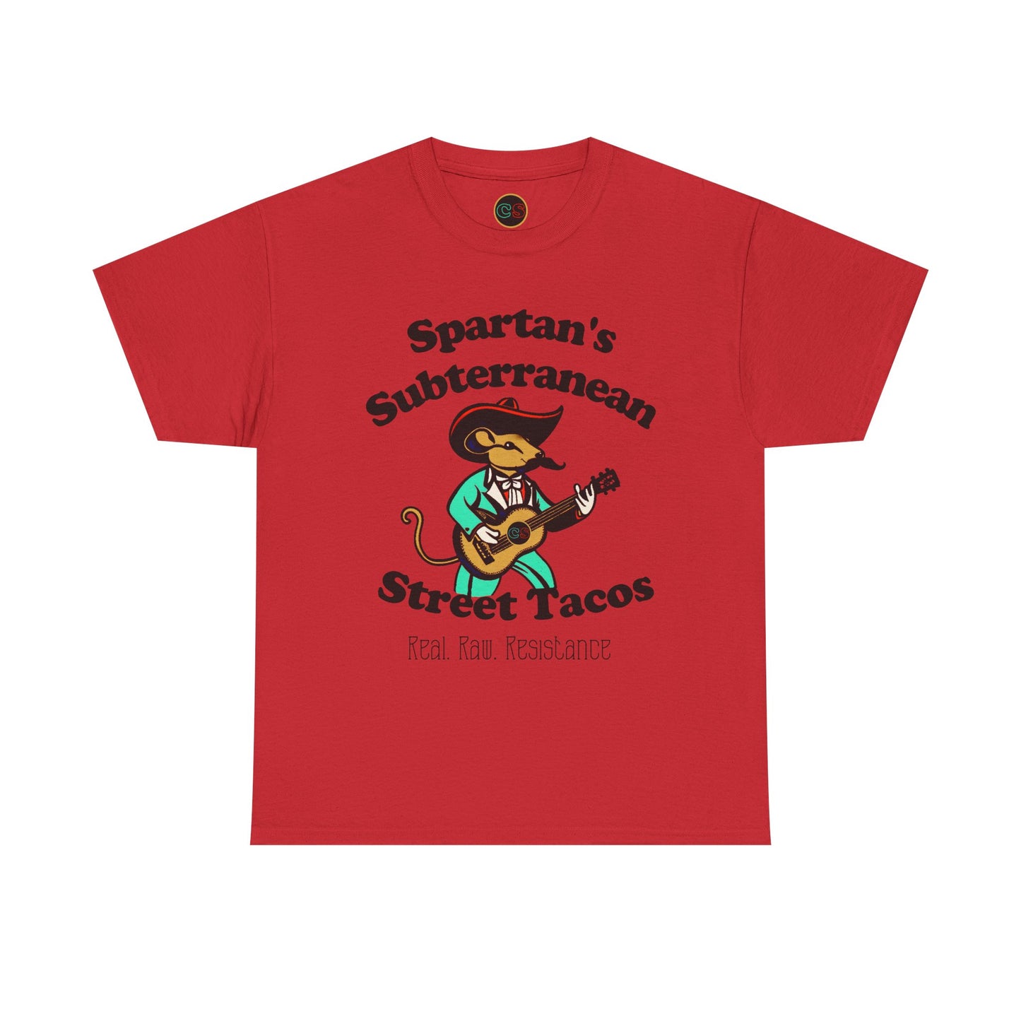 Spartan's Subterranean Tacos - Unisex Heavy Cotton Tee - Demolition Man Practically Prophesy