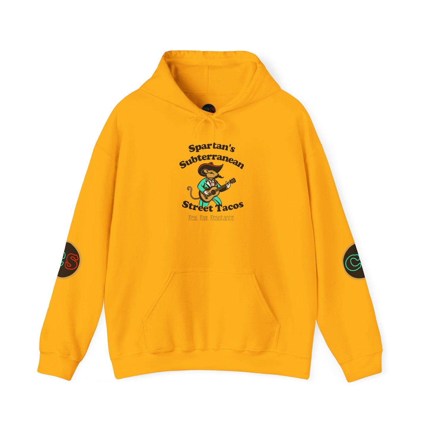 Spartan's Subterranean Tacos Unisex Heavy Blend™ Hooded Sweatshirt Demolition Man Practically Prophesy