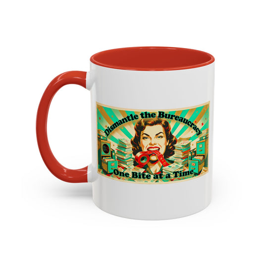 One Bite at a Time - Coffee Mug (11, 15oz) Cinema Siblings - Tombstone or The Good King, Wyatt Earp