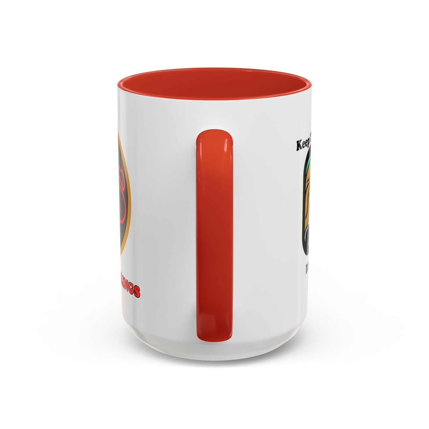 Keep the Helmet On Accent Coffee Mug Cinema Siblings Episode Dredd The Perfect Reboot