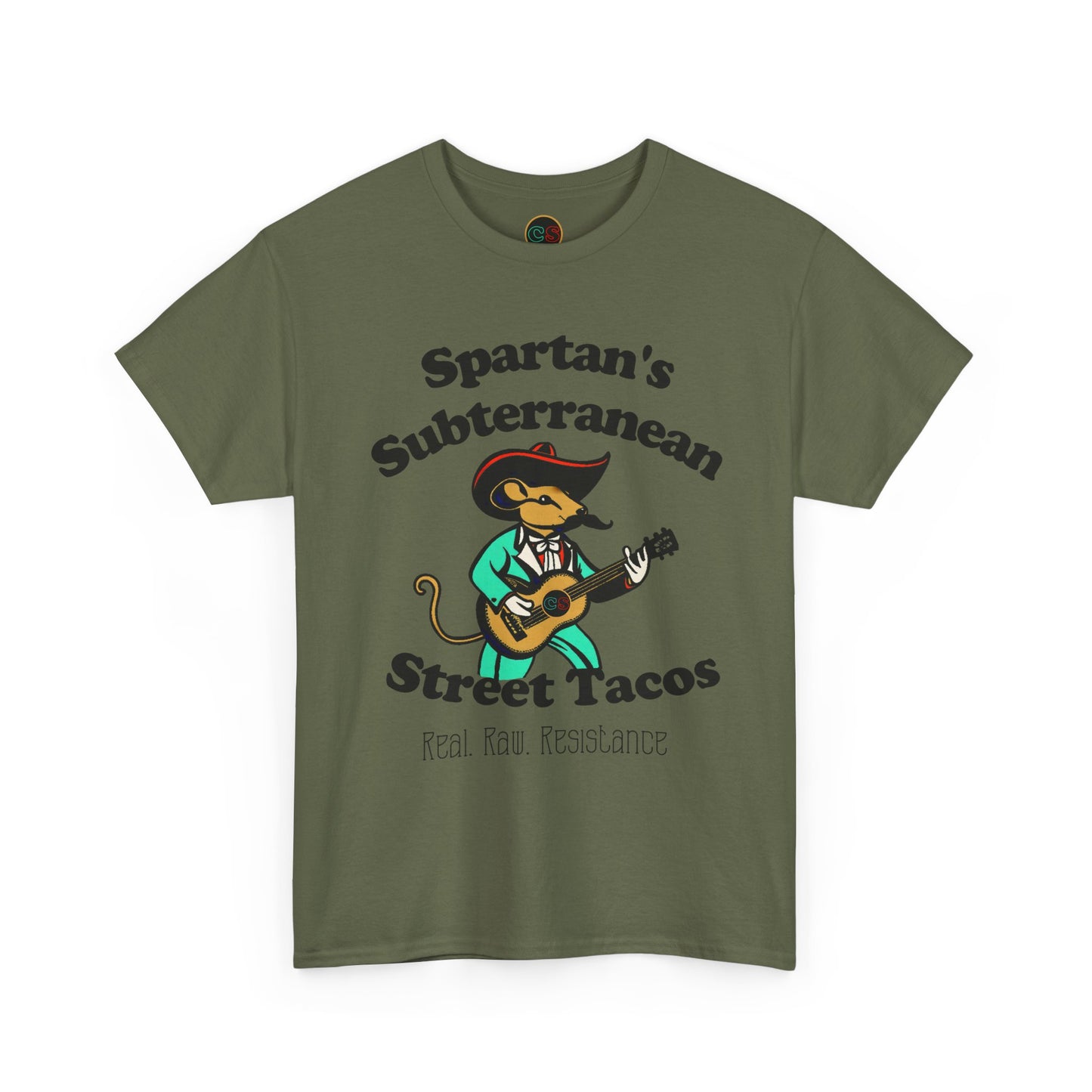 Spartan's Subterranean Tacos - Unisex Heavy Cotton Tee - Demolition Man Practically Prophesy