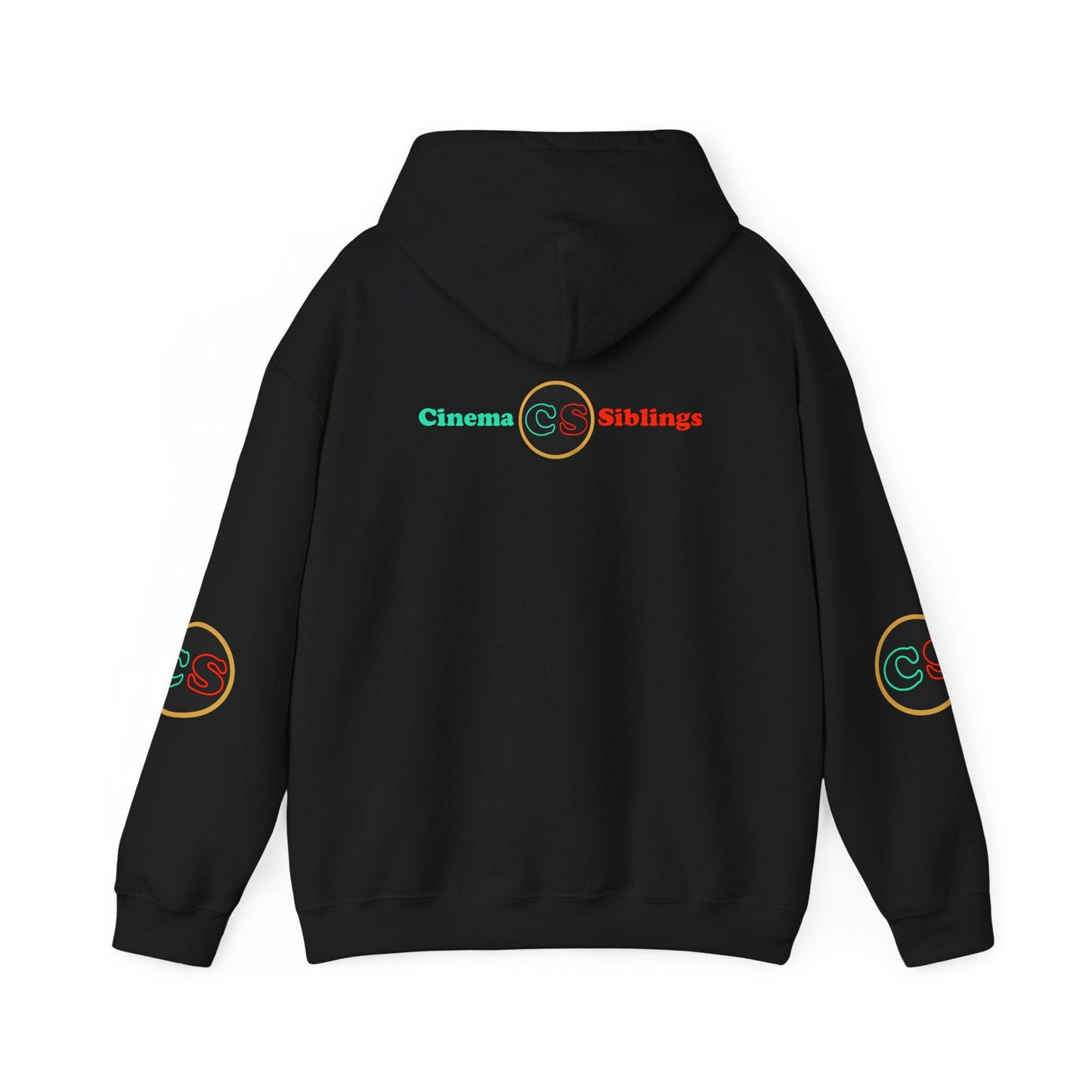 Give Gothamites Guns Hoodie Hooded Sweatshirt Cinema Siblings Episode Joker 2 - Martyring The Accidental Hero (white outline)